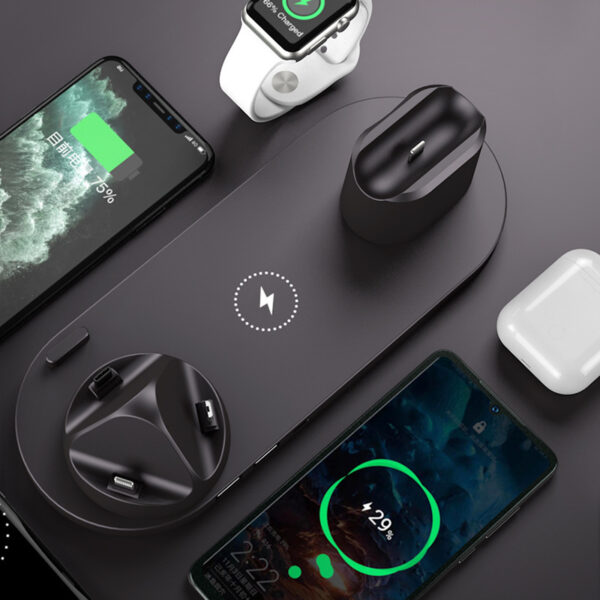 6-in-1 Fast Wireless Charger for iPhone, Phone, and Watch - Image 3