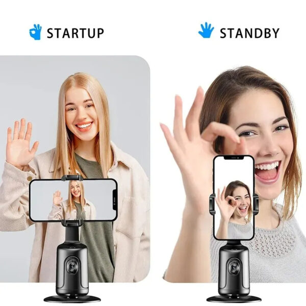 360° AI Auto Face Tracking Gimbal & Phone Holder for Vlogging & Live Streaming - Image 7