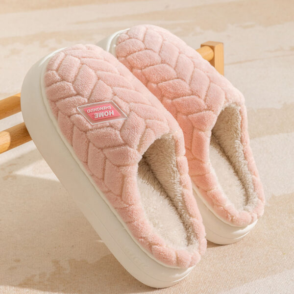 Winter Plush Slippers – Non-Slip, Thick-Soled Indoor Fleece Shoes - Image 8