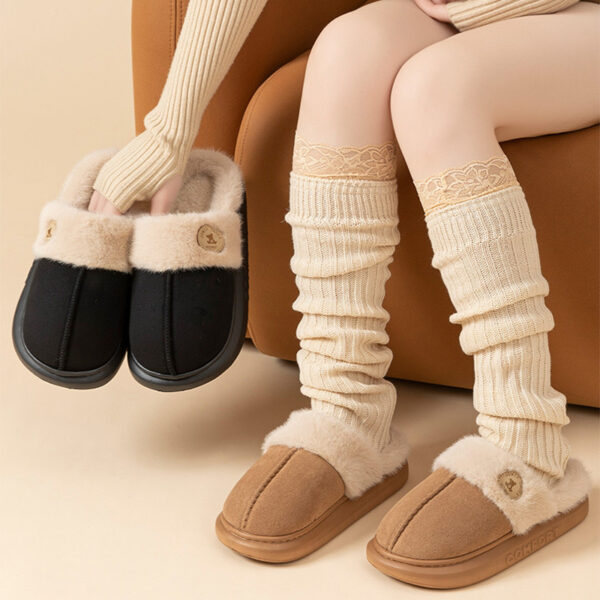 Plush Winter Slippers – Warm, Thick-Soled Indoor Shoes for Men & Women - Image 2