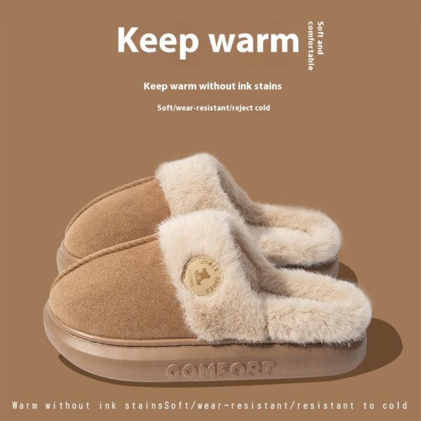 Plush Winter Slippers – Warm, Thick-Soled Indoor Shoes for Men & Women - Image 7