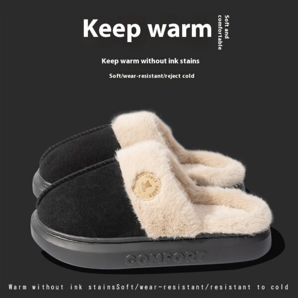 Plush Winter Slippers – Warm, Thick-Soled Indoor Shoes for Men & Women - Image 3