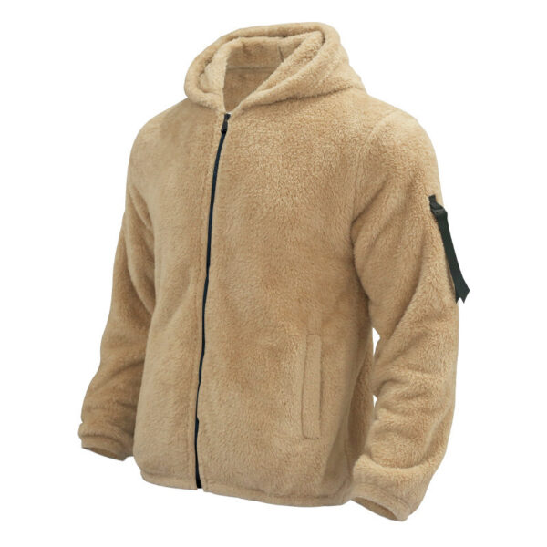 Men's Plush Hooded Jacket - Image 8