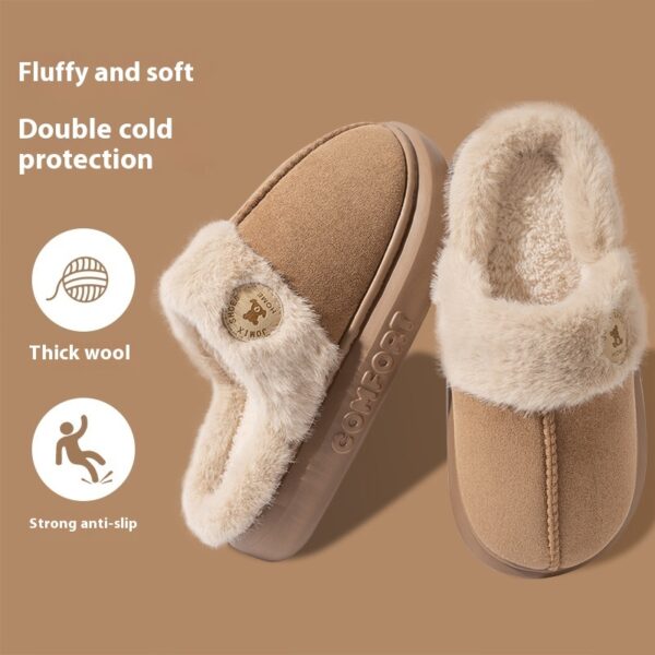 Plush Winter Slippers – Warm, Thick-Soled Indoor Shoes for Men & Women - Image 5