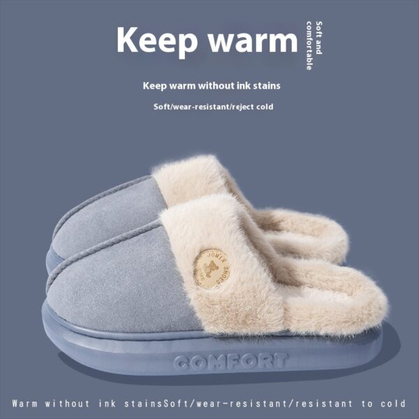 Plush Winter Slippers – Warm, Thick-Soled Indoor Shoes for Men & Women - Image 6