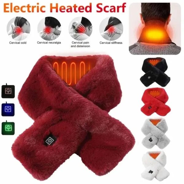 USB Heated Scarf – Electric Neck Warmer with 3-Mode Temperature Control