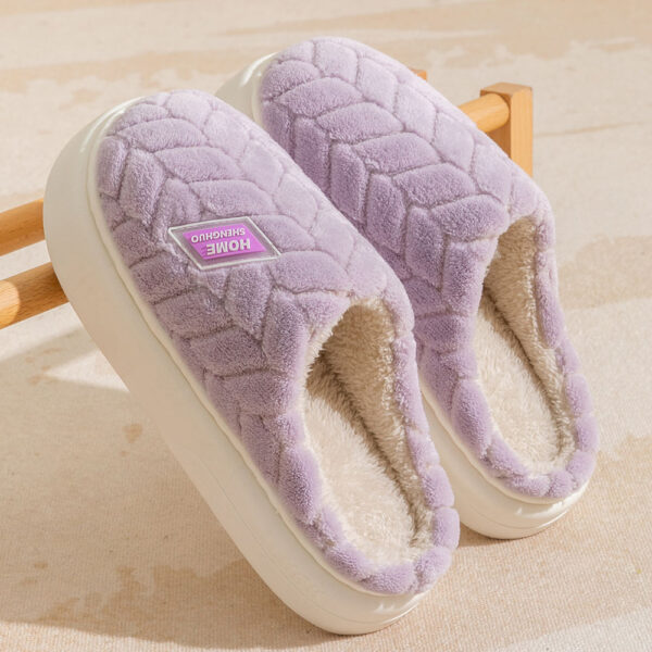 Winter Plush Slippers – Non-Slip, Thick-Soled Indoor Fleece Shoes - Image 4