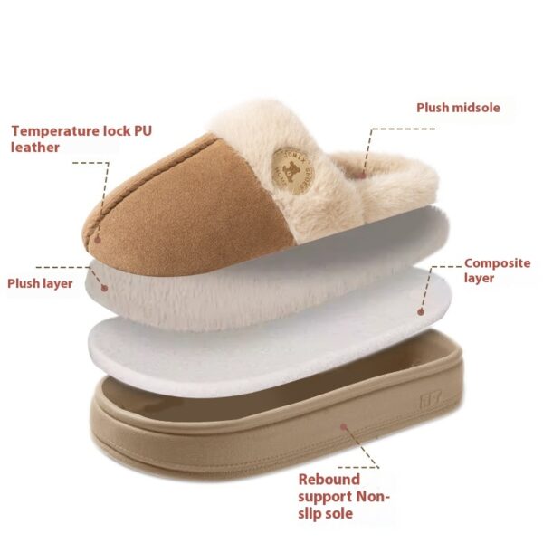 Plush Winter Slippers – Warm, Thick-Soled Indoor Shoes for Men & Women - Image 9