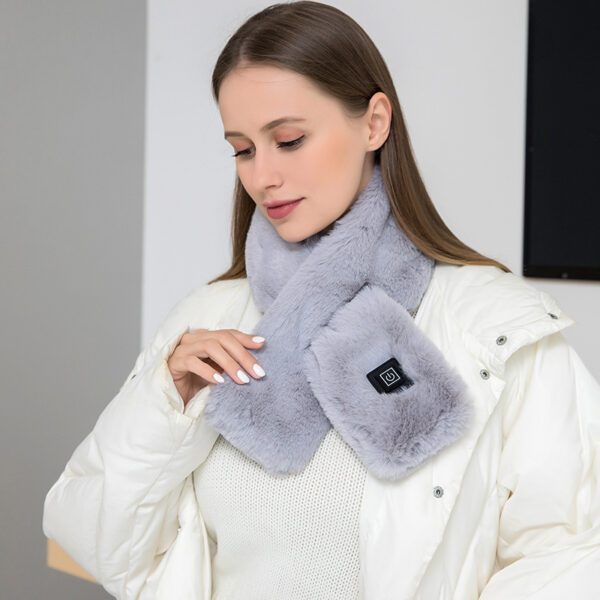 USB Heated Scarf – Electric Neck Warmer with 3-Mode Temperature Control - Image 4