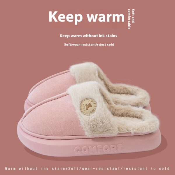 Plush Winter Slippers – Warm, Thick-Soled Indoor Shoes for Men & Women - Image 8