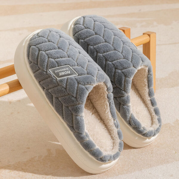 Winter Plush Slippers – Non-Slip, Thick-Soled Indoor Fleece Shoes - Image 7