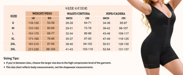 Colombian Fajas Shapewear – Tummy Control, Post-Surgery Full Body Shaper - Image 7