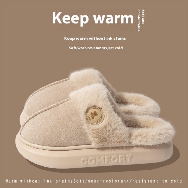 Plush Winter Slippers – Warm, Thick-Soled Indoor Shoes for Men & Women - Image 4